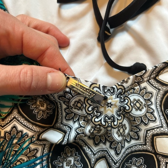 Laundry by design NWT Tropical Blue and Green open back One Piece Swimsuit - Picture 4 of 8